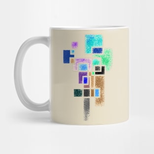 Abstract Color Cube Pattern Mug